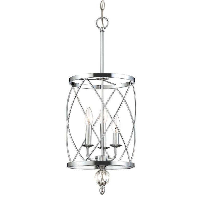 Hearthly | Rustic Three-Light Iron Chandelier