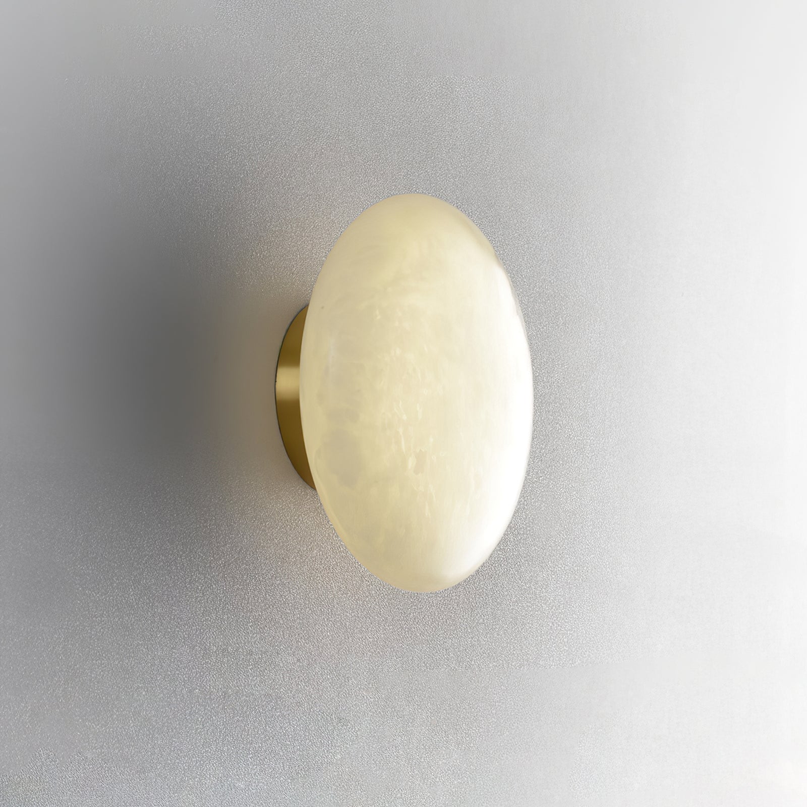 Oval Ceiling Light in Alabaster