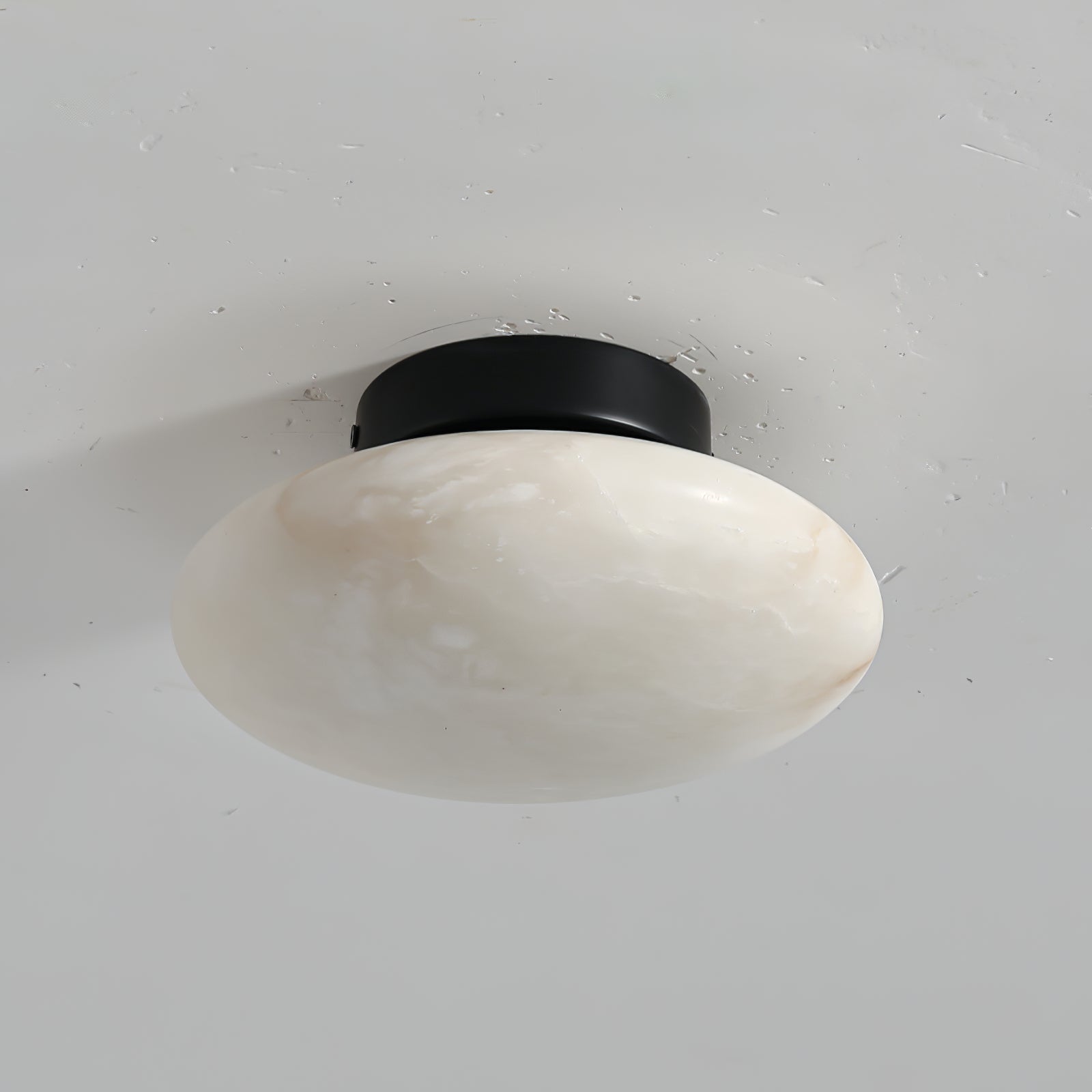 Oval Ceiling Light in Alabaster