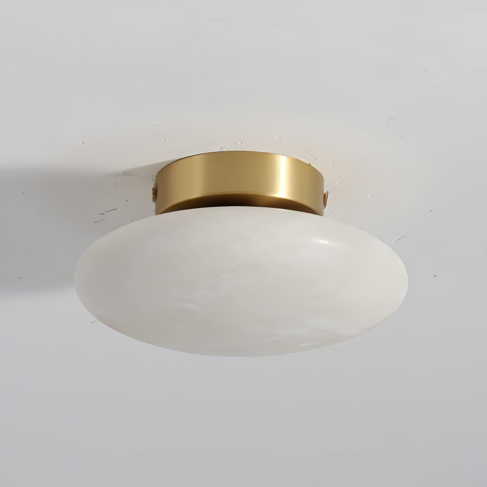 Oval Ceiling Light in Alabaster