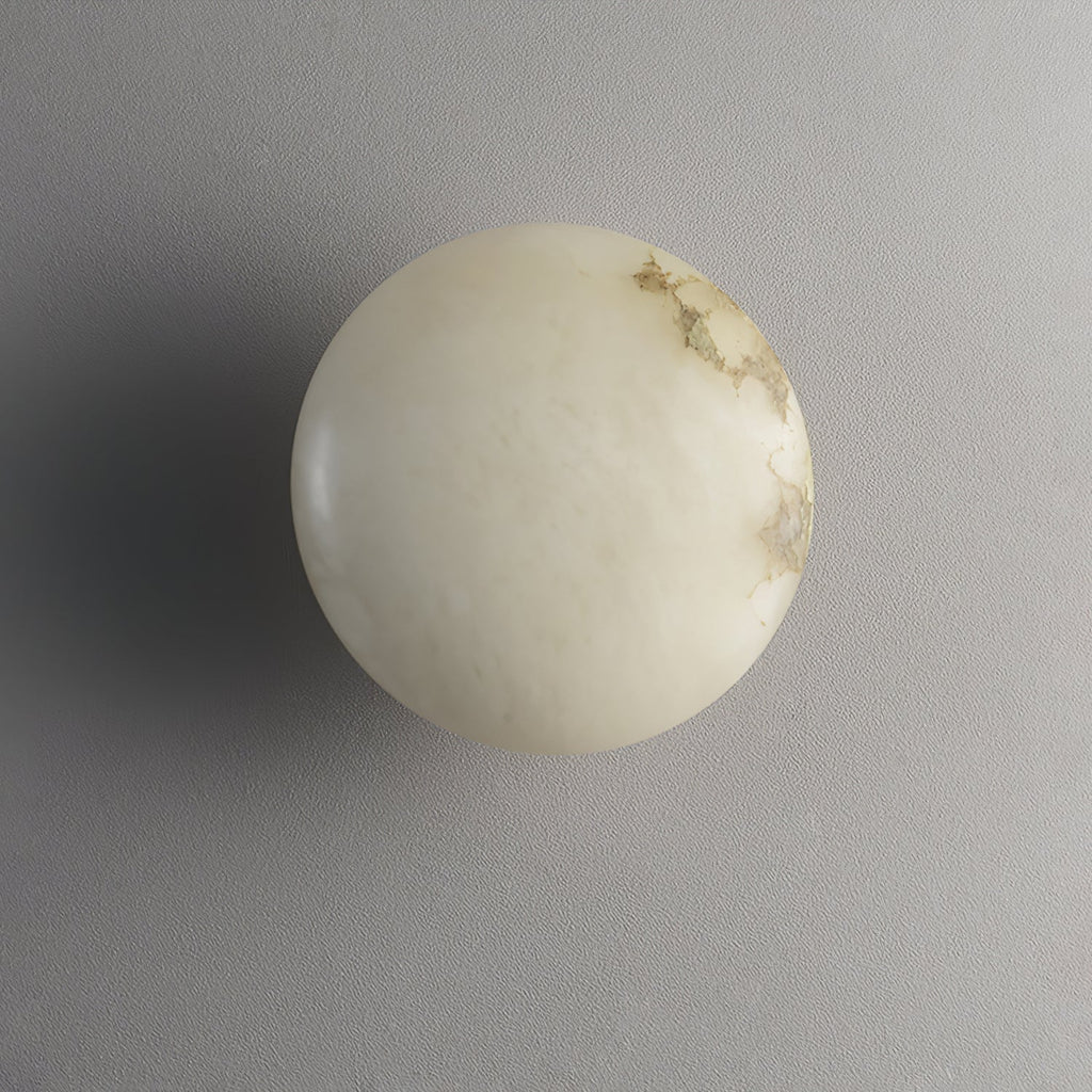 Oval Ceiling Light in Alabaster