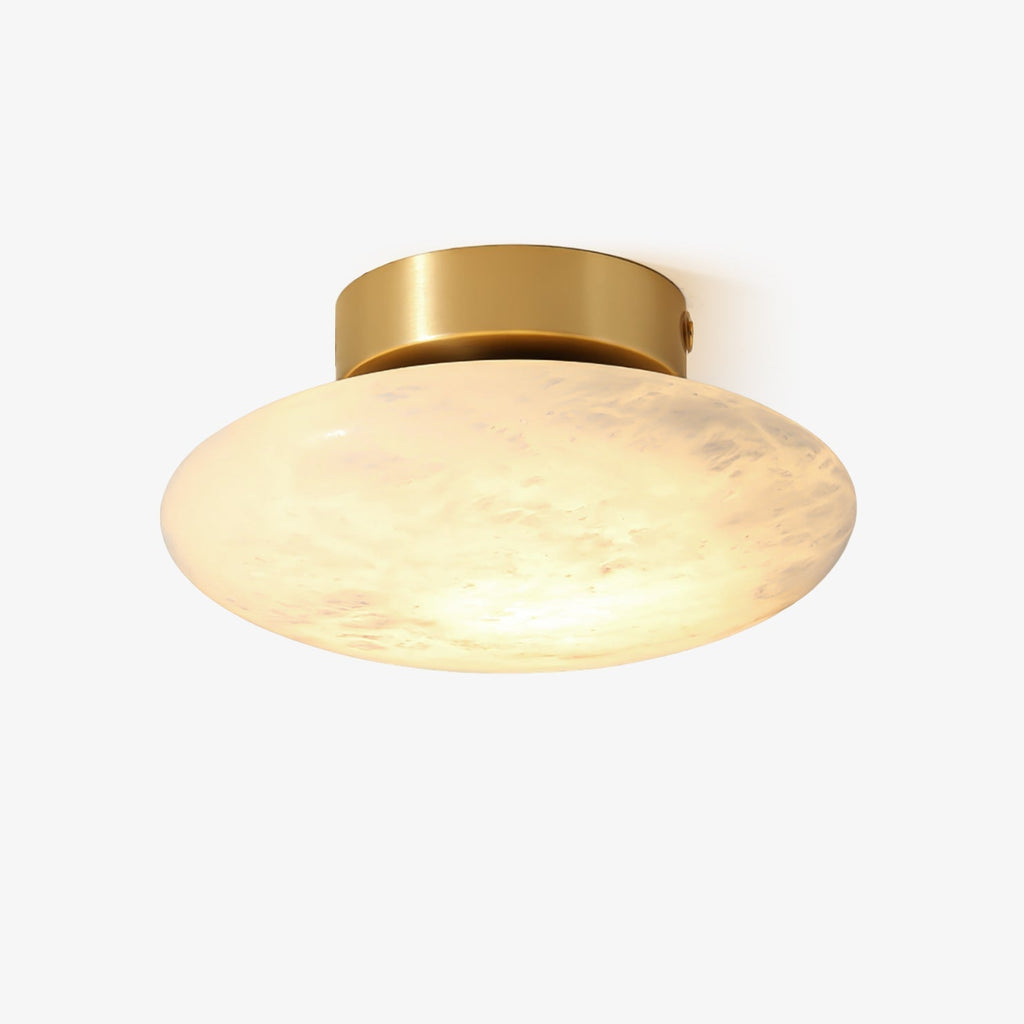 Oval Ceiling Light in Alabaster