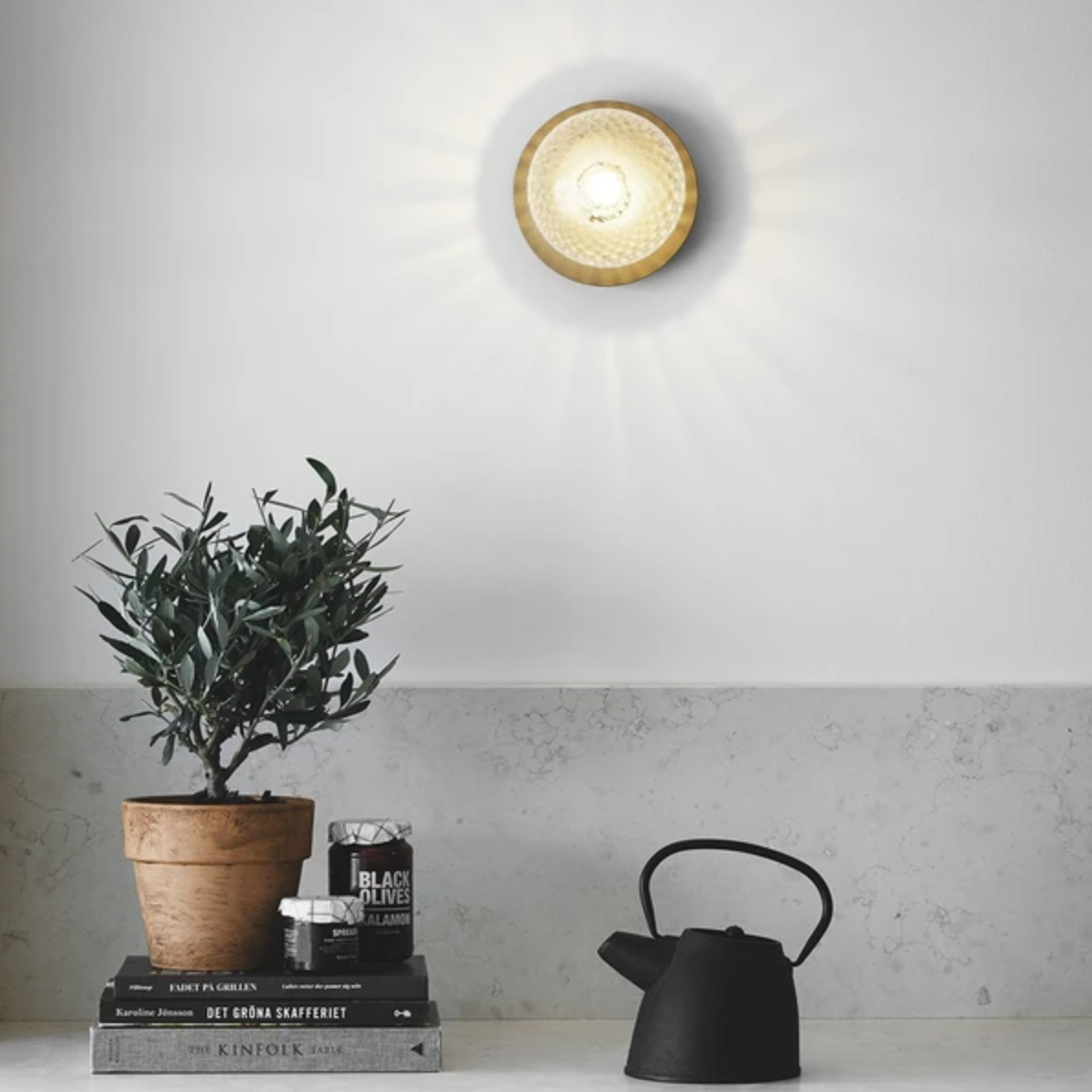 Globe Ceiling Light With Metal Plate