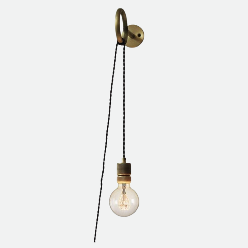 Harrow Vintage Industrial Plug-In Wall Sconce