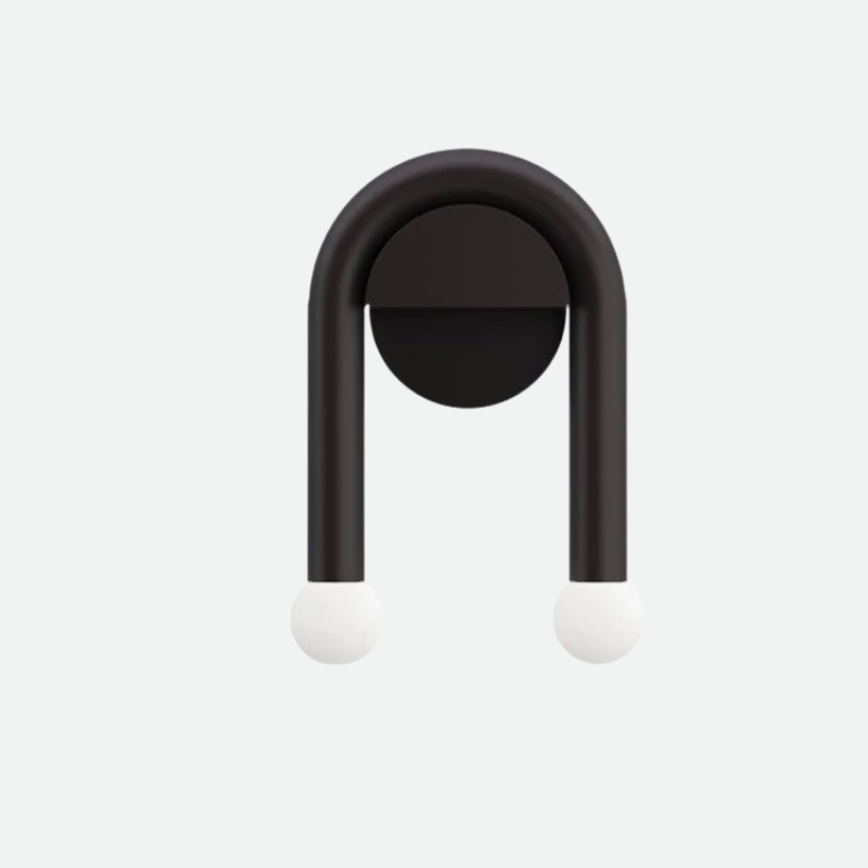 Arched Two-Light Metal Wall Sconce