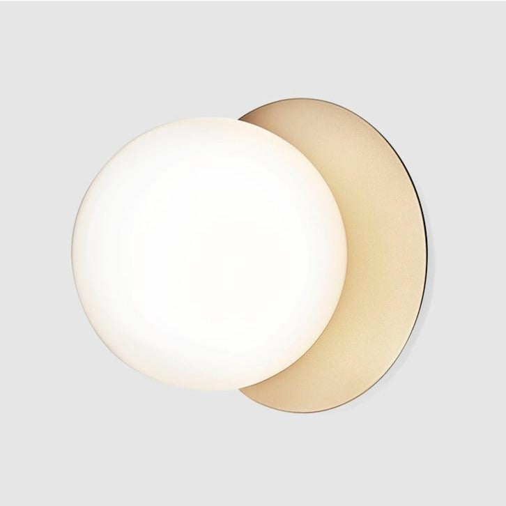 Globe Ceiling Light With Metal Plate