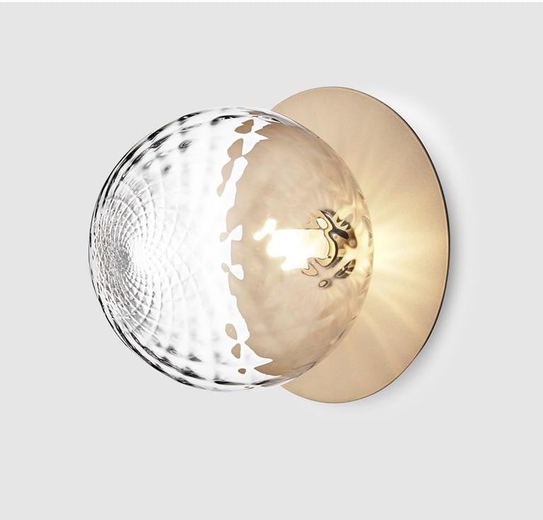 Globe Ceiling Light With Metal Plate