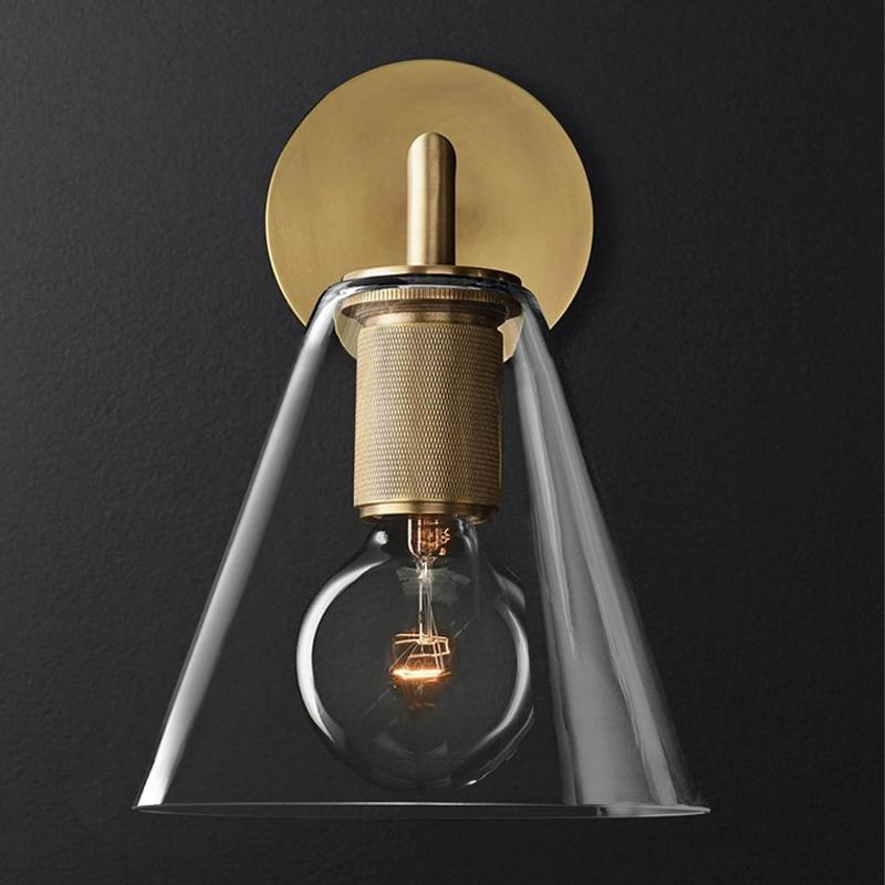 Marsten Retro Brass Wall Sconce