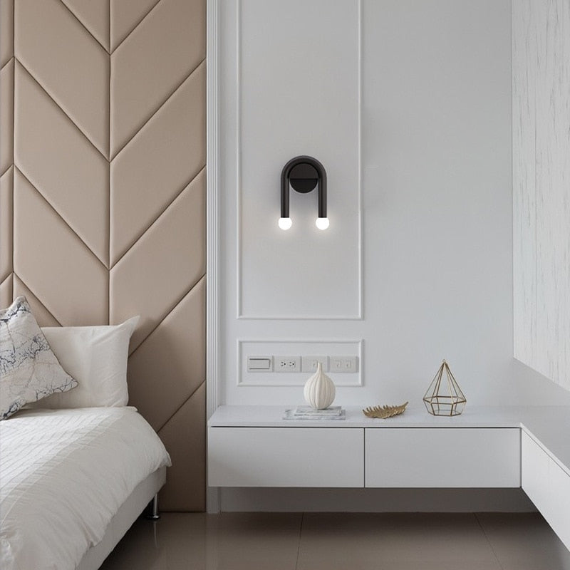 Arched Two-Light Metal Wall Sconce