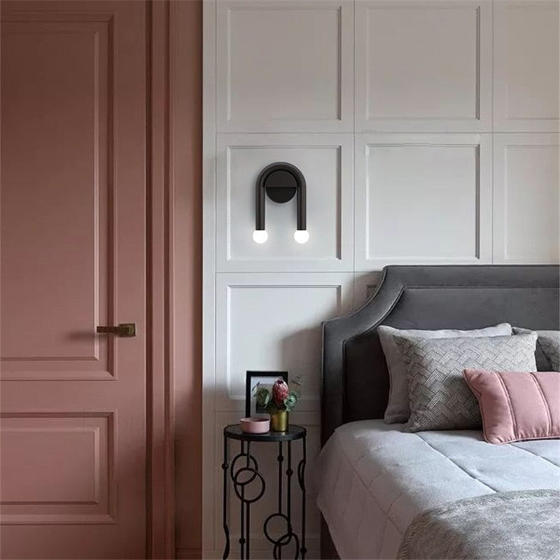 Arched Two-Light Metal Wall Sconce