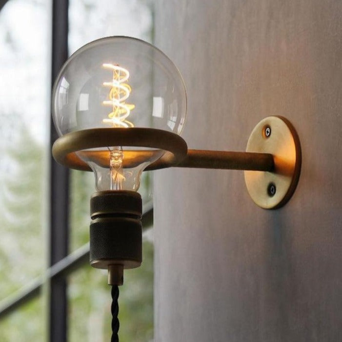 Harrow Vintage Industrial Plug-In Wall Sconce